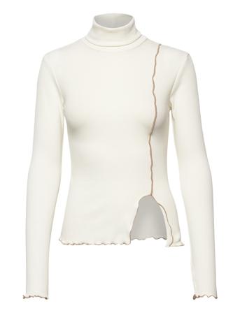 Alisa Shirt T-shirts & Tops Long-sleeved Valkoinen EDITED