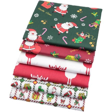6 stk. jule stof 98*98 Fat Quarters Quilte stof pakke Bomuldsstof til quiltning syning patchwork