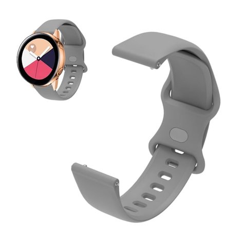 22 mm universal sportklockarmband i silikon - Grå