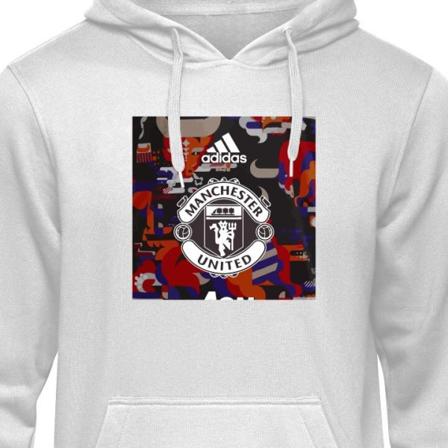 Barn Hoodie Manchester United F.C. grå 9-11 År 9-11 Vuotta
