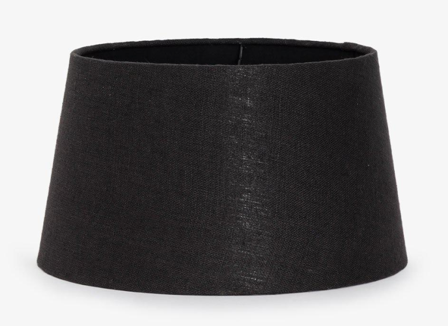Lama Lampeskjerm Lin Svart Ø40
