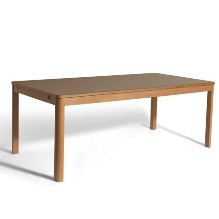 Holdbar Esstisch, 200/300x100cm, ausziehbarer Küchentisch in Latte, modernes skandinavisches Design, pflegeleichte Oberfläche, stabil