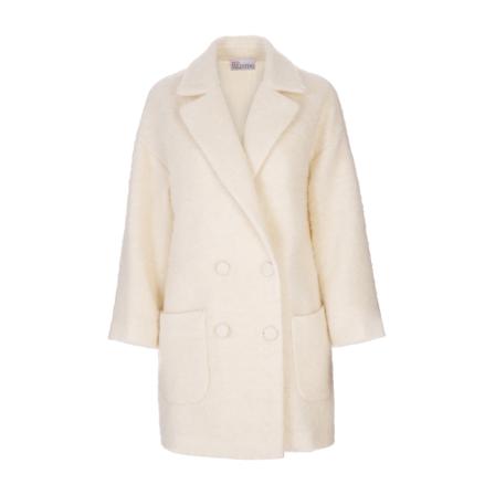 RED Valentino, Coat Biały, Kobieta, Rozmiar: S
