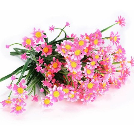 Utomhus UV-beständiga 6 buntar konstgjorda bladväxter buskar plastbuskar för hängande planter planter bondgård inomhus utomhus dekor ()