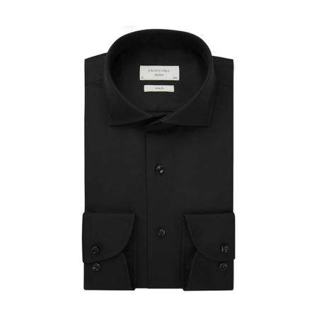 Profuomo shirt , Zwart , Heren , Maat: M