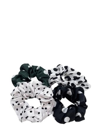 Happy Dot Scrunchy Set Accessories Hair Accessories Scrunchies Svart PIPOL'S BAZAAR