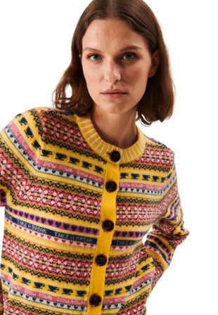 Jumperfabriken Annalisa Cardigan Tröjor Dam Gul M