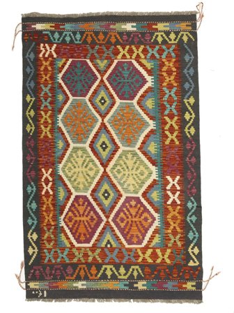 101X163 Alfombra Kilim Afghan Old Style Oriental (Lana, Afganistán) Carpetvista