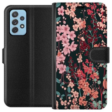 Samsung Galaxy A52 5G Lommeboketui Blomster