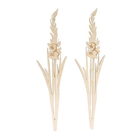 Gladiolustam av trä 20 cm