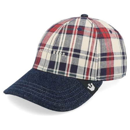 Goorin Bros. - Multi unconstructed Czapka Z Daszkiem - Raised In A Barn Papa Cap Madras Dad Cap @ Hatstore