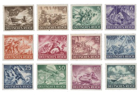 Tyske Rige 1943 - MICHEL 831-842 - Postfrisk