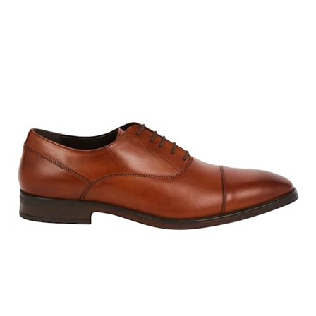 Burton Herr Läder Tåhätta Oxford Skor 6 UK Tan