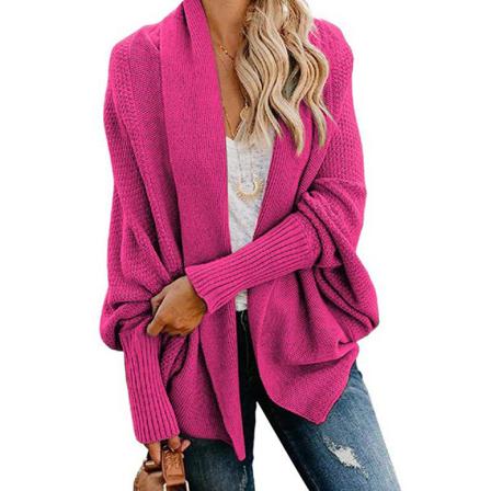 Dam Lång Oversize Cardigan Sweater Ytterkläder Sjal Kappa One Size