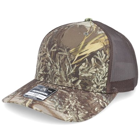 Richardson - Camo trucker Caps - 112pfp Realtree Max-1 Xt/Brown A-Frame Trucker @ Hatstore