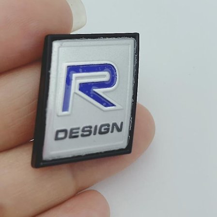 Volvo 3D metallinen R Design -logotunnusmerkki autotarra Volvo Ocean V40 V60 V90 Xc60 Xc90 Xc40 S60 S90 S80 C30 -xx -malleihin