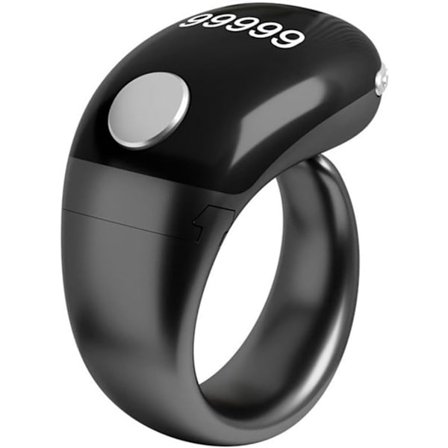 Justerbar ringetone-teller (18/20/22mm) Digital islamsk alarmringetone Digital elektronisk smart ringetone-teller med skjerm og Type-C-lading