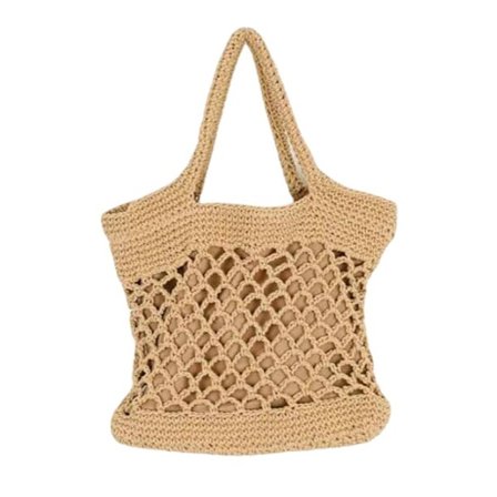 Rattan kurvetaske, stråtaske, strandtaske, stråkurv