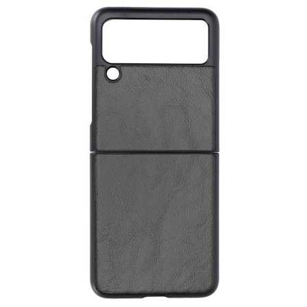 Samsung Galaxy Z Flip 3:lle tarkoitettu nahkainen suojakotelo