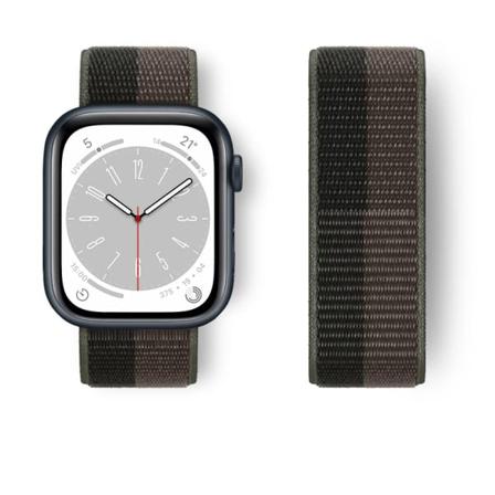 Nylon för Apple Watch Band 44mm 40mm 45mm 41mm 42mm 38/45 mm sportarmband iwatch Series 9 8 7 se 6 5 3 Ultra 2 49mm Rem Tornado gray103 38mm-40mm-41mm