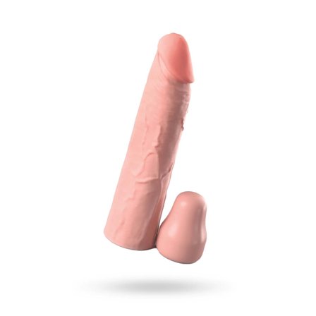 1" Silicone X-tension - Light - Vuxen.se - Längre penis med penispump, penisförlängare
