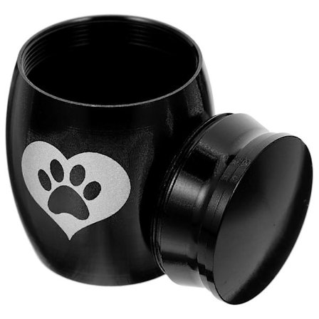 Herkkä kissan uurna ruostumattomasta teräksestä säilytykseen, kaunis kuvio lemmikkieläintarvike [HK]