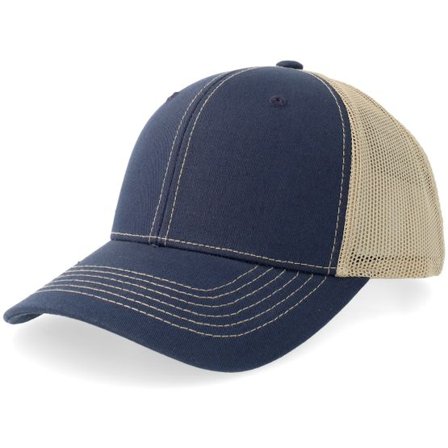 Equip - Blå trucker Keps - Navy/Khaki Trucker @ Hatstore