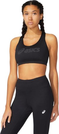 Asics Women's Core Asics Logo Bra Women undergarment Black XS