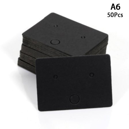 50 stk runde pap øreringe displaykort blankt kraftpapir J