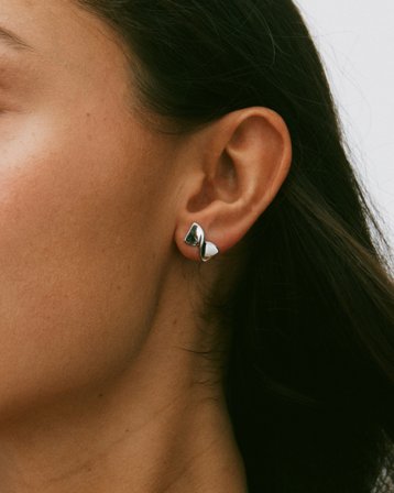 Edblad Nuvole Studs S Steel Kolor srebrny Biżuteria Dziewczyna - Kids Brand Store