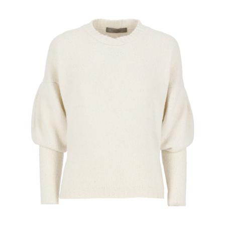 D.Exterior, Round-neck Knitwear Beige, Dames, Maat:M