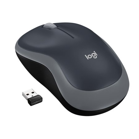 Logitech M185 - mus - 2.4 GHz - grå
