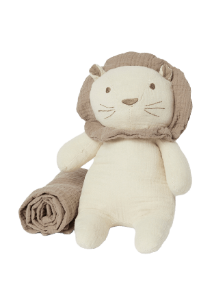 Maxine et Jolie Presentkit gosedjur + filt LOUIS Bädda Beige ONESIZE