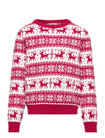 Kogxmas Comfy Snowflake L/S Pullover Knt Pullover Multi/mønstret Kids Only