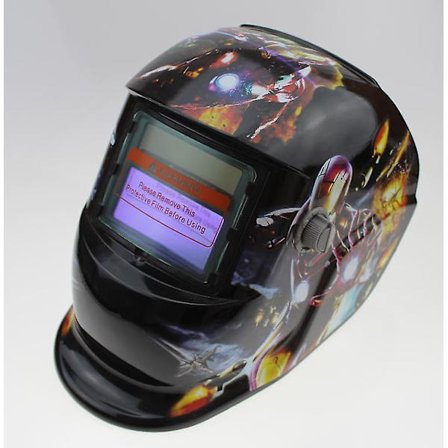 Automatisk svetsmask - Svetsmask med 2 linser och 2 Din9-13 justerbara skuggsensorer för Mig Tig Mag bågsvetsning [energiklass A+++]