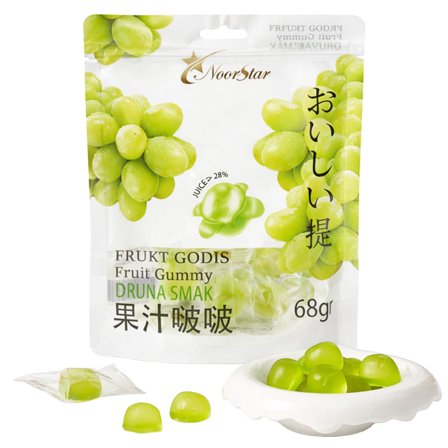 Hedelmäkarkit Vihreät Viinirypäleet 68g