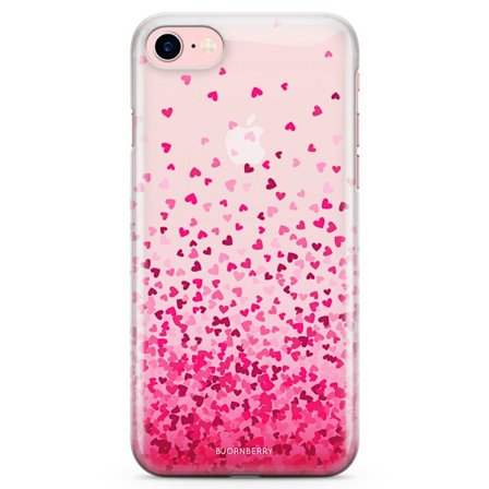 Bjornberry iPhone 7 TPU Skal - Hjärtkonfetti