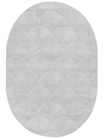 Art Deco 200X300 Gris/Gris Plata Geométrica Alfombra