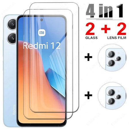 /EA/ Hærdet glas til Xiaomi Redmi 12 5G Fuld dækning beskyttelsesglas skærmbeskytter