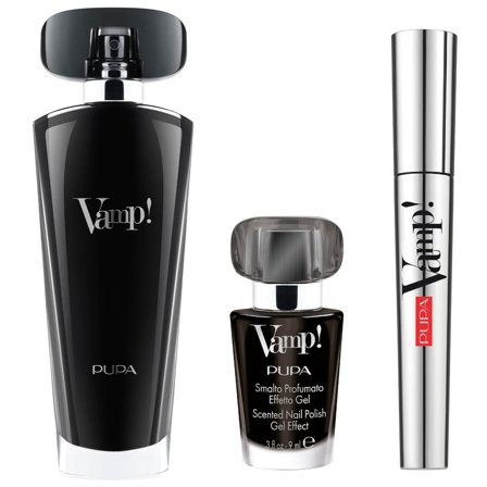 Pupa Kit Vamp Black Eau De Parfum 50ml+Mascara 9ml+Smalto