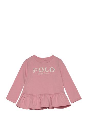 Logo Cotton Tee & Floral Legging Set Pink Ralph Lauren Baby