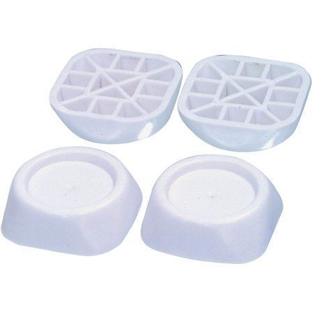 Nedis - Gummiføtter WASA110WT4 Hvit