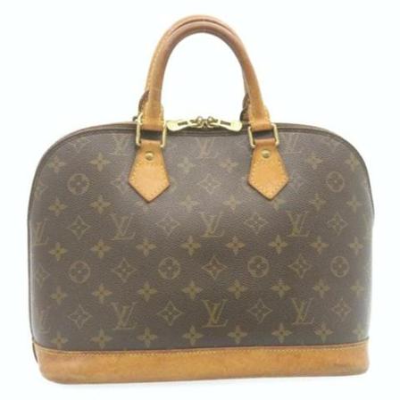 Louis Vuitton Vintage, Pre-owned Alma Bruin, Dames, Maat:ONE Size,leer