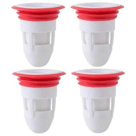 4 stk. gummi anti-lukt sluk dusj sluk for bad uten filter egnet for lekkende bad-kjøkken rør-gulv