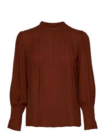 Slflivia Ls Top Red Selected Femme