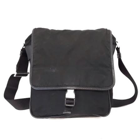 Prada Vintage Pre-owned Nylon prada-Tass , Zwart , unisex , Maat: ONE Size Vintage Tassen