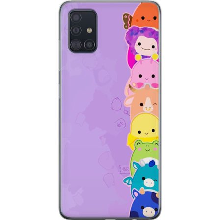 Kompatibelt Mobildeksel til Samsung Galaxy A51 Mørk silhuett av Jesus med tornekroner mot svart bakgrunn med sterk kontrast og hvit typografi