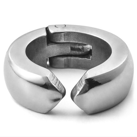 Pendiente de aro con clip de acero Floyd para hombres - Pendientes de clip