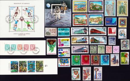Europæiske lande - Frimærkepakke - Stemplet