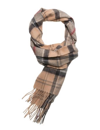 Merino Cashmere Tar Classic Accessories Scarves Winter Scarves Beige Barbour